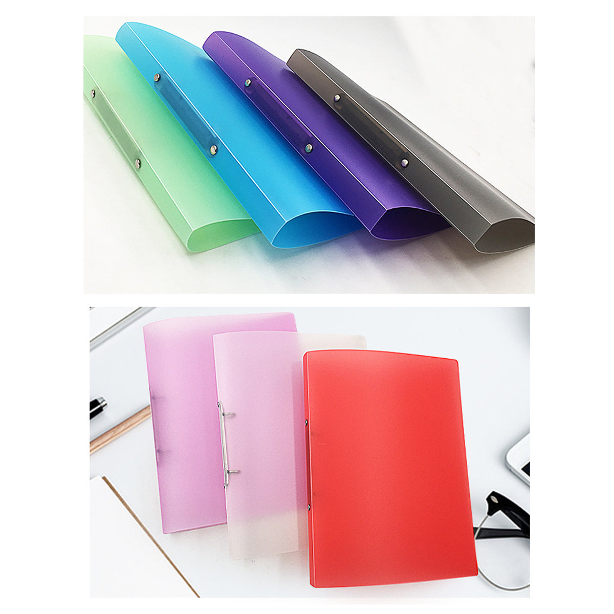 2 Ring Binder,Binder Organizer Holds 8.5’’ x 11’’ Paper with Tag