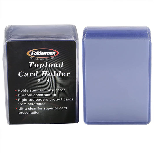Foldermax Toploaders for Trading Cards 3 x 4 Inch 35pt (30 Count )