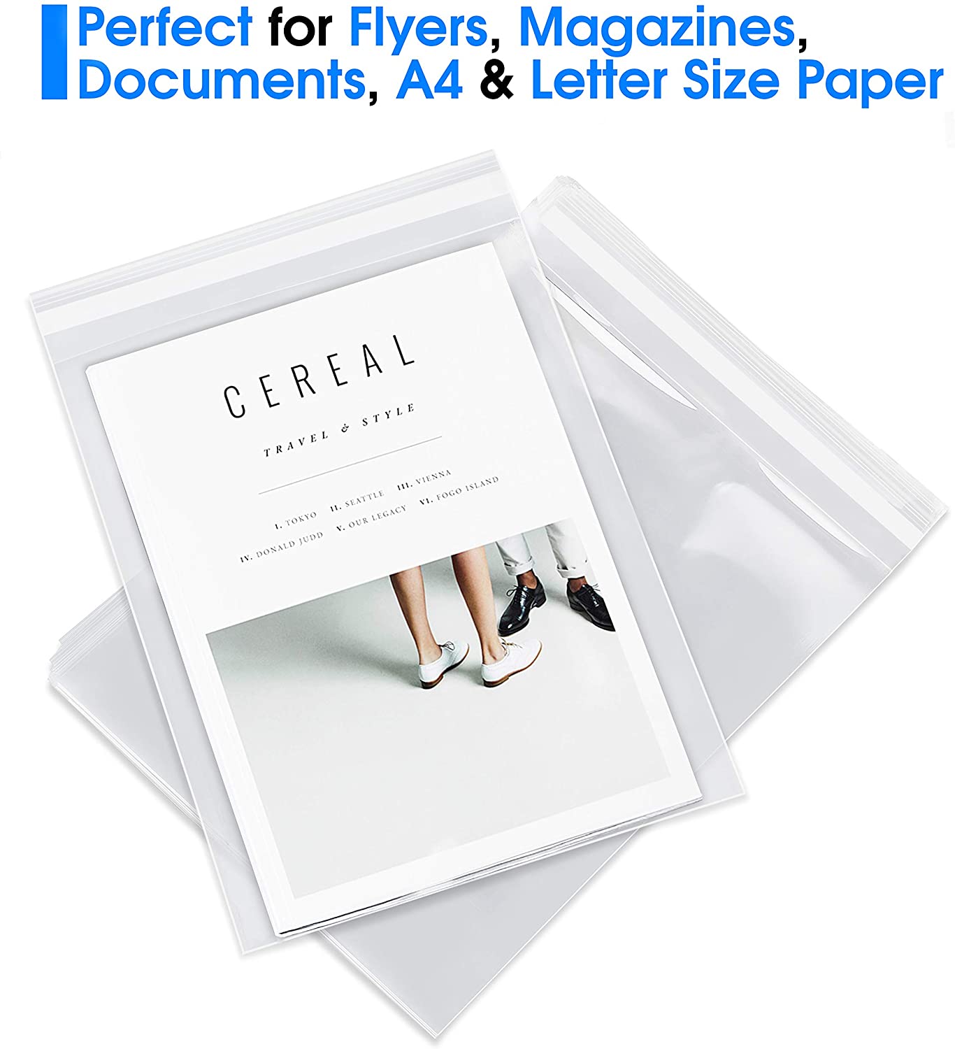 Pack It Chic - 10” X 13” (1000 Pack) Clear Resealable Polypropylene Bags - Fits 10X13 Prints, Photos, Documents - Self Seal